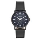 Armitron Men's Leather Dress Watch - 20/5174nvti, Size: Large, Black