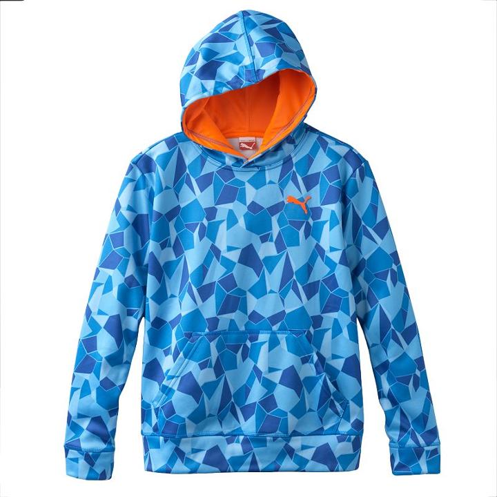 Boys 4-7 Puma Geo Performance Fleece Hoodie, Boy's, Size: 4, Blue Other