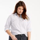 Plus Size Levi's Western Denim Shirt, Women's, Size: 1xl, White