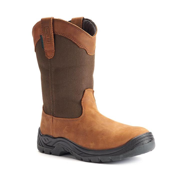 Itasca Python Men's Steel-toe Waterproof Work Boots, Size: 9.5, Brown