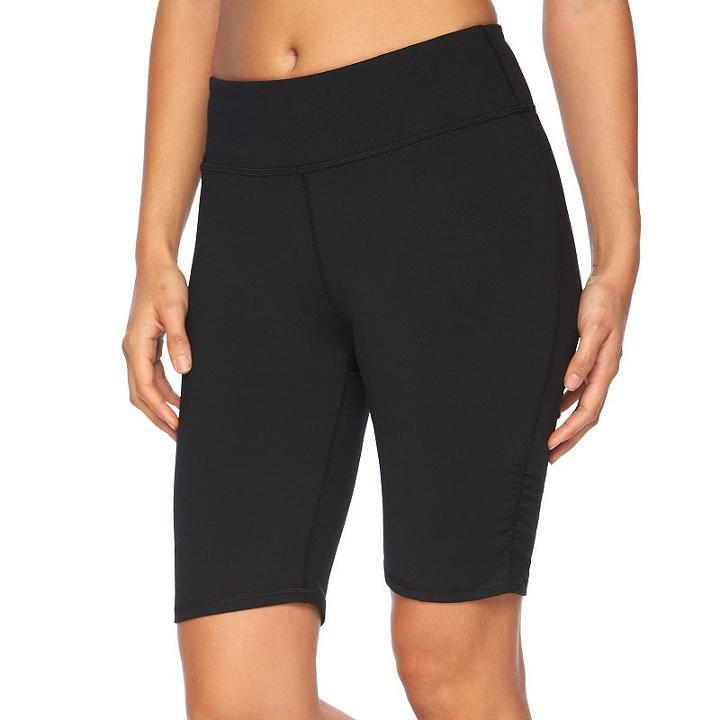 Women's Gaiam Om Yoga Shorts, Size: Medium, Black