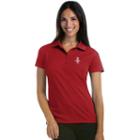 Women's Antigua Houston Rockets Pique Xtra-lite Polo, Size: Small, Dark Red