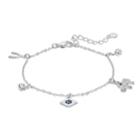 Lc Lauren Conrad Elephant & Wishbone Charm Bracelet, Women's, Blue