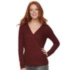 Women's Rock & Republic&reg; Ribbed Twist Top, Size: Xl, Red