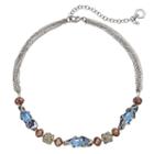 Simply Vera Vera Wang Beaded Fireball Multi Strand Necklace, Women's, Blue Other