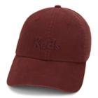 Women's Keds Embroidered Logo Washed & Brushed Cotton Baseball Cap, Red Overfl