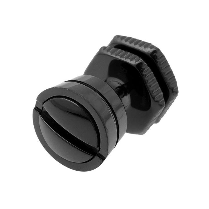 Black Ion-plated Stainless Steel Nailhead Stud - Single Earring, Men's