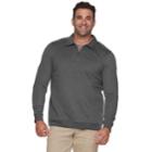 Big & Tall Croft & Barrow&reg; Classic-fit Extra-soft Quarter-zip Pullover, Men's, Size: 4xb, Dark Grey