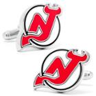 New Jersey Devils Rhodium-plated Cuff Links, Men's, Multicolor