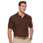 Big & Tall Croft & Barrow&reg; Classic-fit Easy-care Performance Pique Polo, Men's, Size: 3xb, Brown