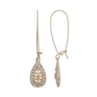 Simply Vera Vera Wang Nickel Free Simulated Crystal Teardrop Earrings, Women's, Gold