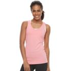 Women's Fila Sport&reg; Basic Racer Workout Tank Top, Size: Large, Med Pink