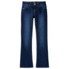 Girls 7-16 So&reg; Perfectly Soft Embroidered Denim Bootcut Jeans, Girl's, Size: 10, Dark Blue