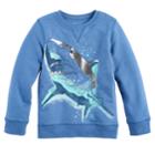 Boys 4-7x Sonoma Goods For Life&trade; Foiled Shark Pullover Sweatshirt, Size: 7, Med Blue