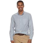 Men's Sonoma Goods For Life&trade; Flexwear Slim-fit Plaid Poplin Button-down Shirt, Size: Xxl, Gold