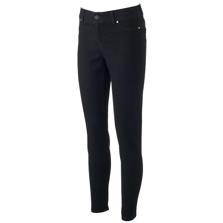 Women's Juicy Couture Flaunt It Black Jeggings, Size: 2, Oxford