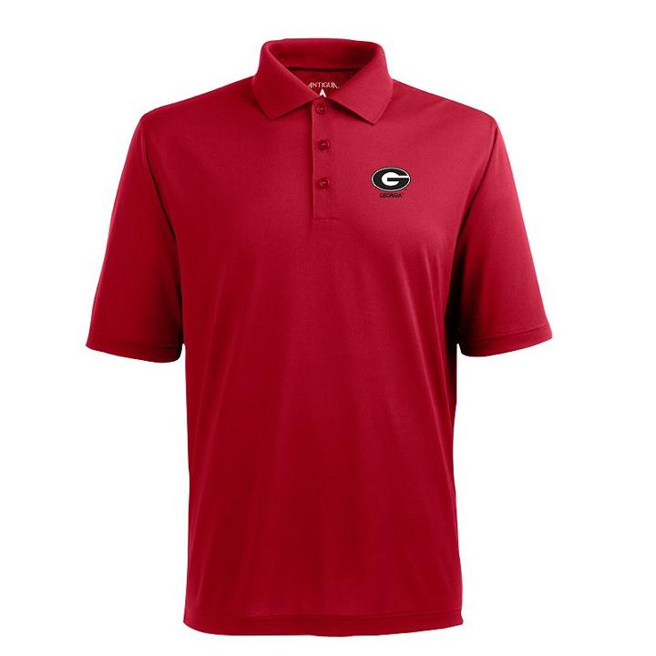 Men's Georgia Bulldogs Pique Xtra Lite Polo, Size: Xl, Red