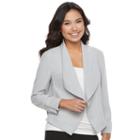 Juniors' Candie's&reg; Draped Open-front Jacket, Girl's, Size: Xs, Silver