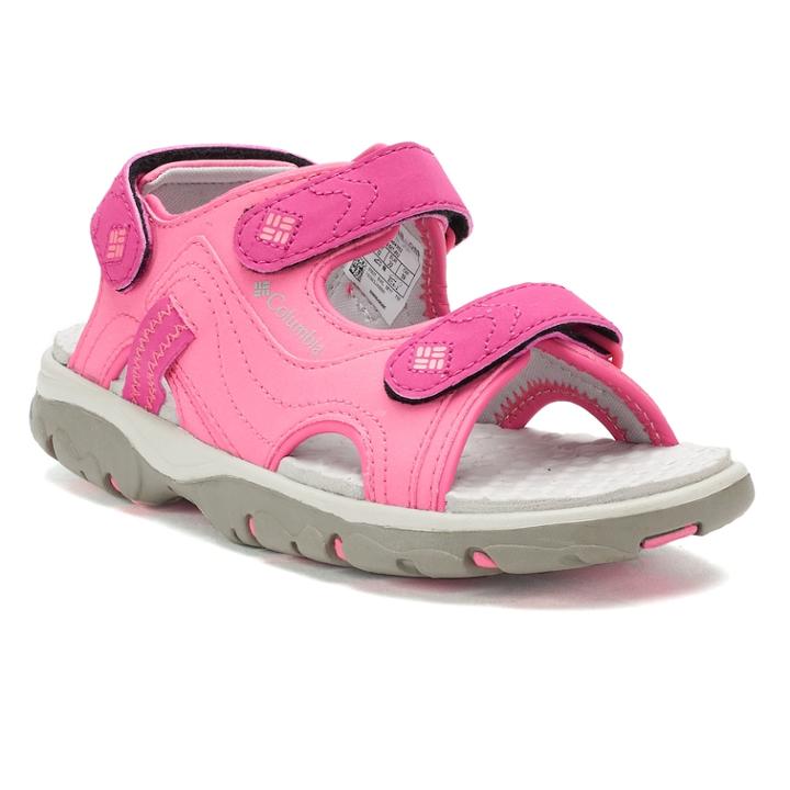 Columbia Castlerock Girls' Waterproof Sandals, Size: 6, Dark Pink