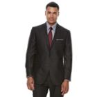 Men's Apt. 9&reg; Premier Flex Slim-fit Herringbone Black Suit Jacket, Size: 40 - Regular