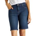Women's Lee Kathy Relaxed Bermuda Jean Shorts, Size: 14 Avg/reg, Dark Blue