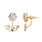 Coco Lane Honeycomb Front-back Drop Earrings, Women's, Multicolor