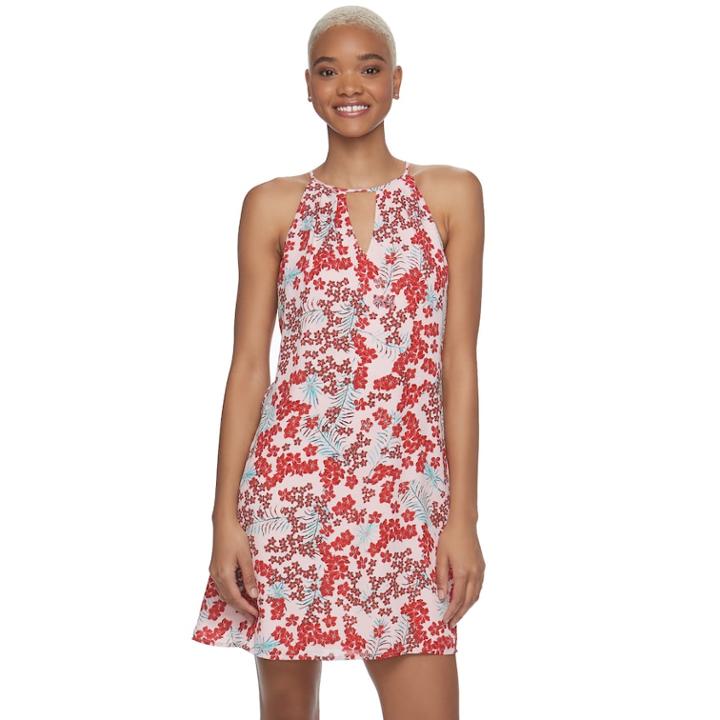 Juniors' Candie's&reg; Floral Halter Dress, Teens, Size: Xl, Pink