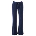 Women's Juicy Couture Bootcut Velour Pants, Size: Medium, Blue (navy)