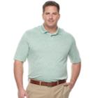Big & Tall Haggar Regular-fit Space-dye Polo, Men's, Size: 4xb, Green