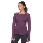 Petite Tek Gear Marbled Athletic Tee, Women's, Size: S Petite, Med Purple
