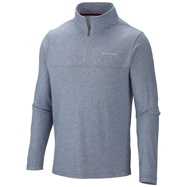 Men's Columbia Alpine Thistle Quarter-zip Pullover, Size: Small, Blue Other
