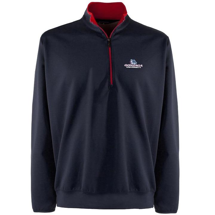 Men's Gonzaga Bulldogs 1/4-zip Leader Pullover, Size: Large, Blue