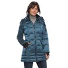 Women's Apt. 9&reg; Hooded Puffer Jacket, Size: Xl, Med Green