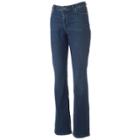 Women's Jennifer Lopez Bootcut Jeans, Size: 6 Avg/reg, Dark Blue