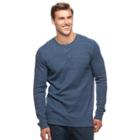 Big & Tall Sonoma Goods For Life&trade; Performance Thermal Henley, Men's, Size: Xl Tall, Dark Blue