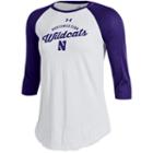 Women's Under Armour Northwestern Wildcats Baseball Tee, Size: Medium, Purple