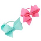 Girls 5-16 2-pk. Grosgrain Pony Hair Bow Set, Girl's, Blue Other