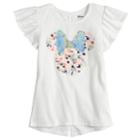 Disney's Minnie Mouse Girls 4-7 Flip Sequins Tee By Jumping Beans&reg;, Size: 6, White