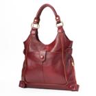 Amerileather Leather Satchel, Women's, Red