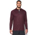 Men's Under Armour Tech Embossed Quarter-zip Top, Size: Xl, Brown Over