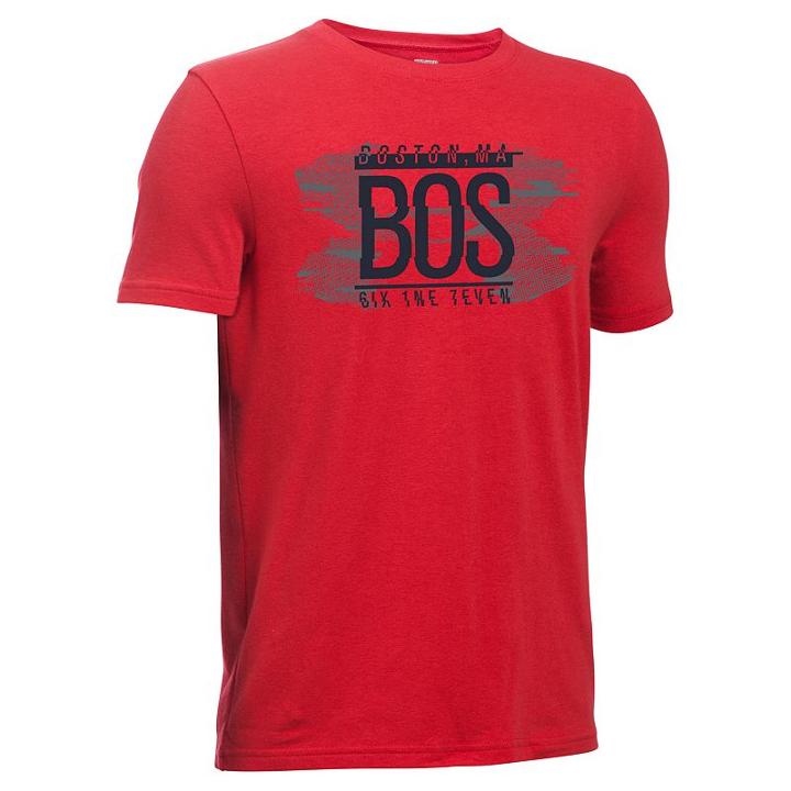 Boys 8-20 Under Armour Boston Glitch Tee, Boy's, Size: Xl, Red