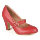 Journee Collection Windy Women's Matte Mary Jane High Heels, Girl's, Size: 10, Red