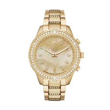Relic Women's Eliza Connected Hybrid Crystal Stainless Steel Smart Watch - Zrt1001, Size: Medium, Yellow