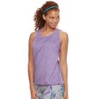 Women's Tek Gear&reg; Banded Hem Racerback Tank, Size: Xl, Med Purple