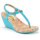 Chaps Raevyn Women's Slip-on Wedge Sandals, Size: 5.5 B, Blue (navy)