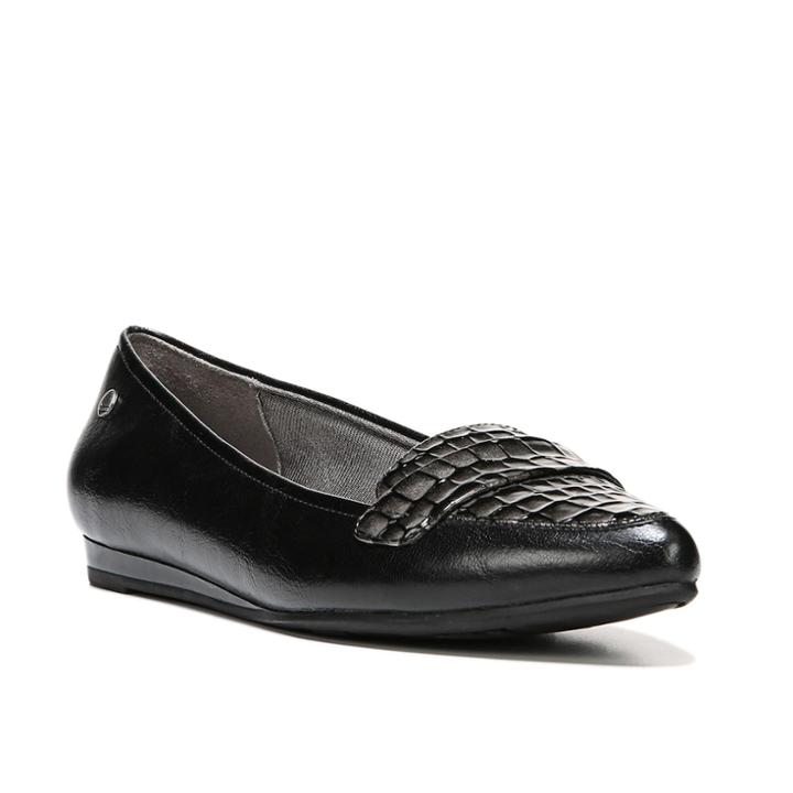 Lifestride Qwin Women's Flats, Size: 8 Wide, Black