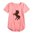 Girls 7-16 & Plus Size So&reg; Flip Sequin Rolled Cuff Tee, Size: 12, Brt Pink