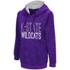 Women's Campus Heritage Kansas State Wildcats Throw-back Pullover Hoodie, Size: Medium, Drk Purple
