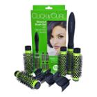 Click N Curl Blowout Brush Set With Detachable Barrels - Extra Small, Green