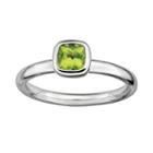 Stacks And Stones Sterling Silver Peridot Stack Ring, Women's, Size: 10, Green